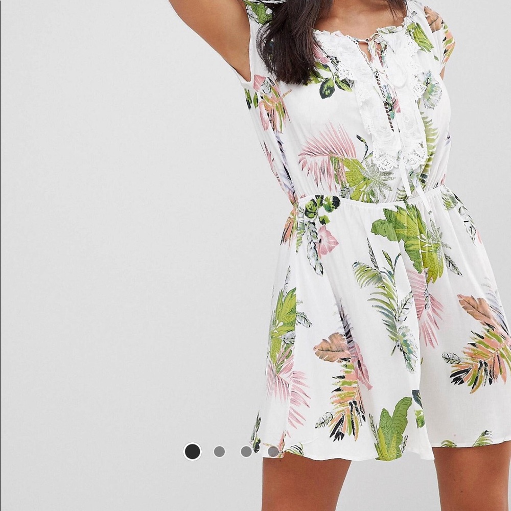 Ax Paris Off The Shoulder Printed Dress